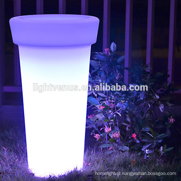 Potenciômetro de flor brilho LED / grande vaso plantador/decoração ao ar livre